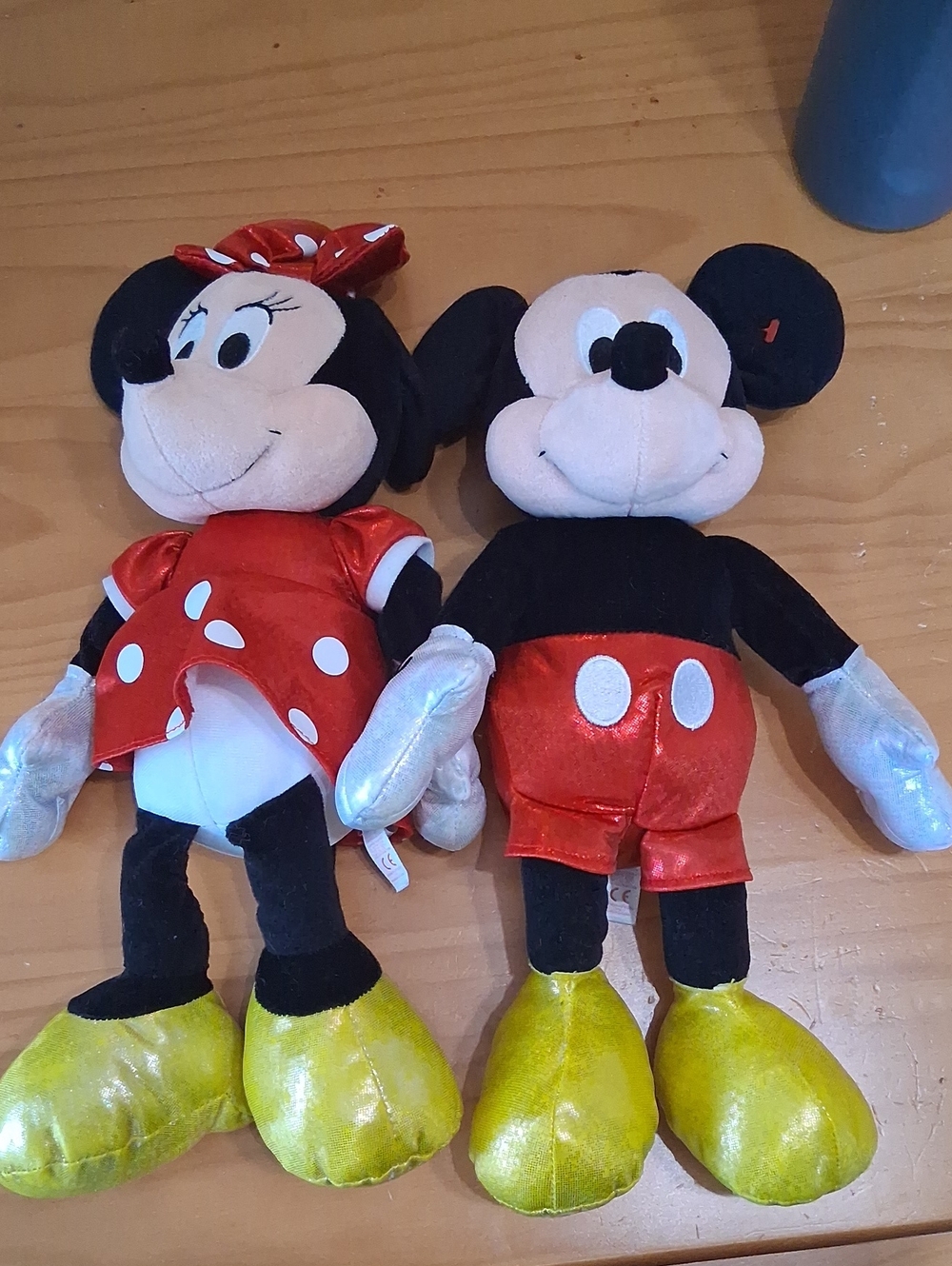 Disney Minnie and Mickey Plush Pair - Red, Black, Yellow